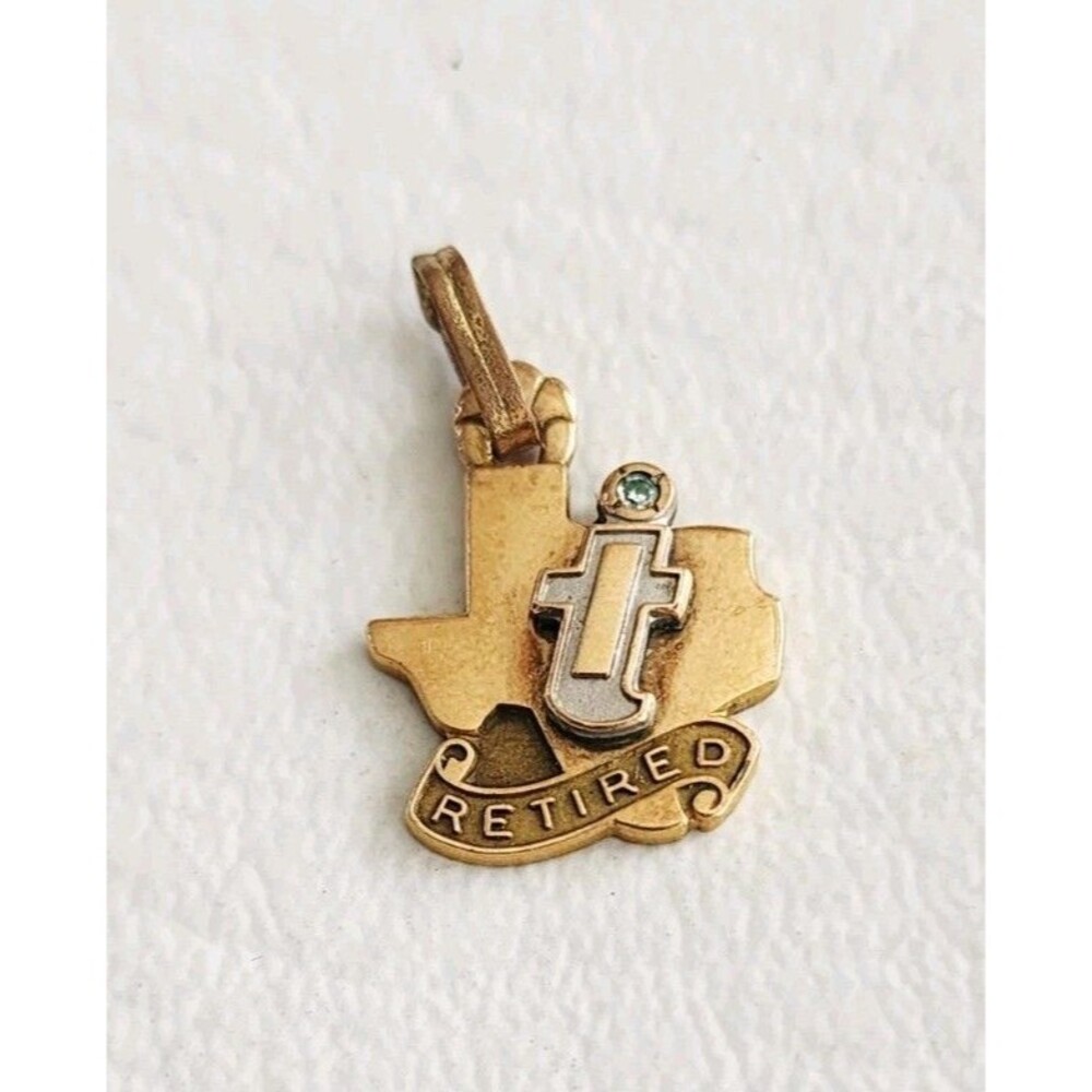 Texas Instruments Calculator Co. 1/10 10K RETIRED Employee Service Award Tie pin